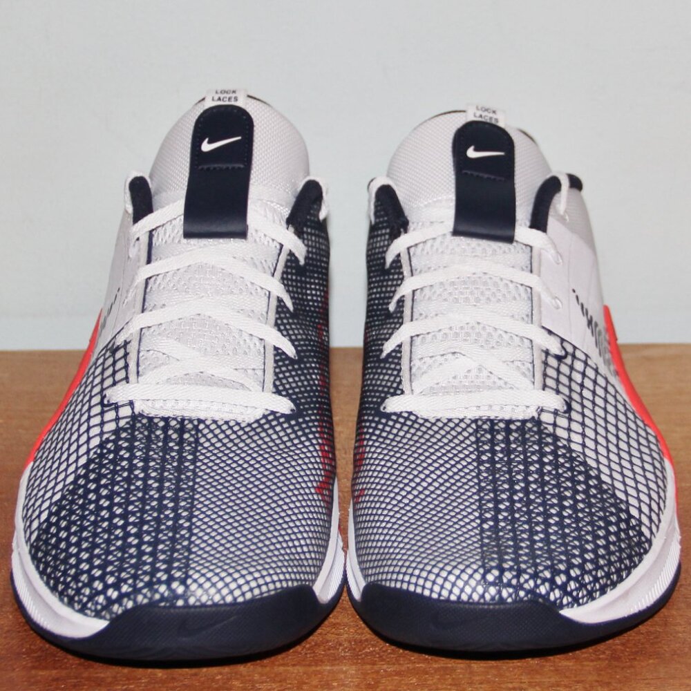 Nike Metcon 8 Crossfit Training Shoes Mens 14 White Crimson Obsidian - Picture 4 of 6